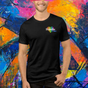 En Tri-matière T-shirt PrideVibe Logo : discret à l'avant, audaci