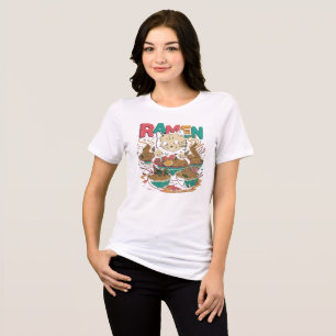En Tri-matière T-Shirt Ramen Cat, Ramen Lover,