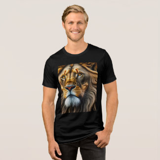En Tri-matière T-shirt Roaring Lion Design