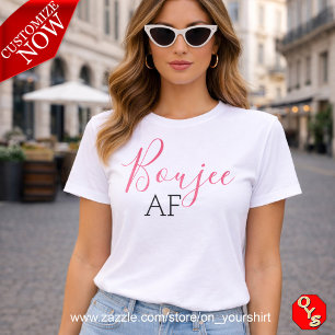 En Tri-matière T-Shirt Rose Boujee AF