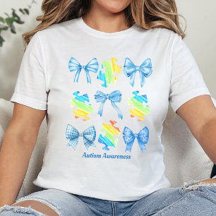 En Tri-matière T-shirt Sensibilisation sur l'autisme Coquette, Su