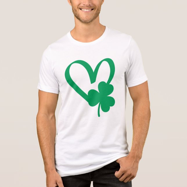 En Tri-matière T-shirt Shamrock de la Saint Patrick (Recto)