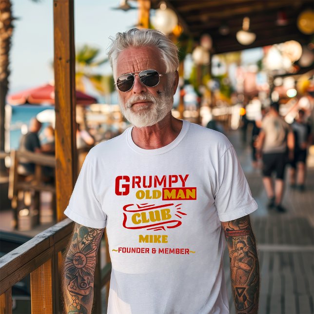 En Tri-matière T-shirt sur mesure - Grumpy Old Man Club (Créateur téléchargé)