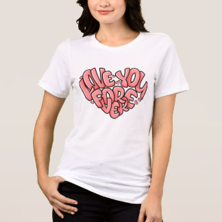 En Tri-matière T-shirt T-Shirt | Typographie romantique