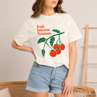 En Tri-matière T-Shirt Tomates Fraîches Délicieuses – Tomate Vint