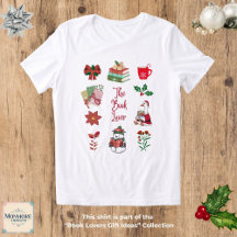 T-Shirt Tri-Blend pour amateur de livres de Noël