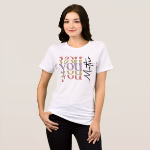 En Tri-matière T-shirt tri-mélange Vous Comptez