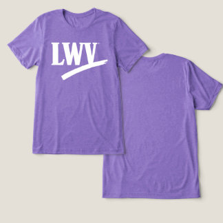 En Tri-matière T-shirt uni violet LWV TriBlend à manches courtes