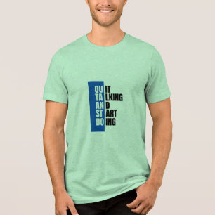 En Tri-matière T-Shirt vert demi-manches