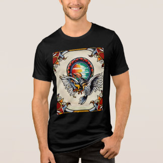 En Tri-matière T-shirt Vibes minimalistes - Propre, simple et gra