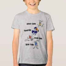 Un Can Toucan Rouge Can Bleu Can T-Shirt Enfant