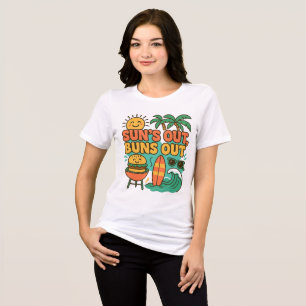 En Tri-matière Un T-Shirt Retro Clair