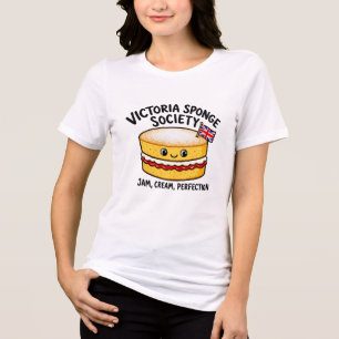 En Tri-matière Victoria Sponge Society T-shirt drôle de gâteau