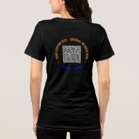 Votre T-shirt couleur QR Code avec texte personnal