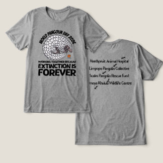En Tri-matière World Pangolin Day 2026 Unisex T-Shirt