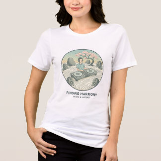 En Tri-matière Zen Garden Soundwave DJ T-shirt
