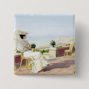 En Vacance 2 Inch Square Button
