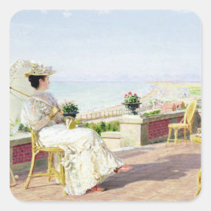 En Vacance Square Sticker