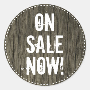 "EN VENTE MAINTENANT !" Autocollant rond