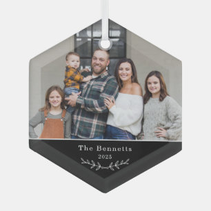 En Verre Douce Branche couleur modifiable ornement photo pe