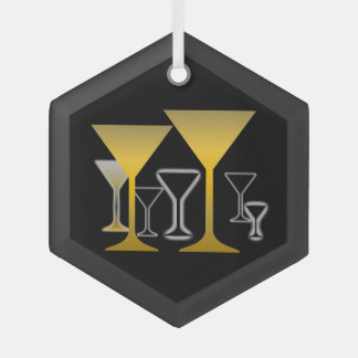 En Verre Ornement de design de lunettes Martini