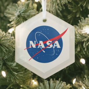En Verre Ornement de vacances Iconique de la NASA (Saturn H
