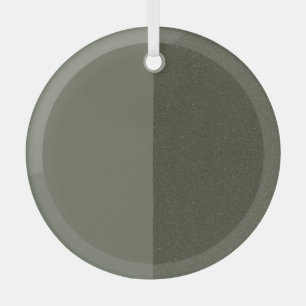 En Verre Ornement vert de mousse fractionnée - Conception p