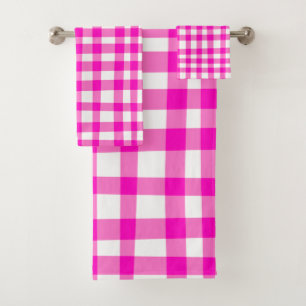 En vichy Abstraite tendance en rose gras