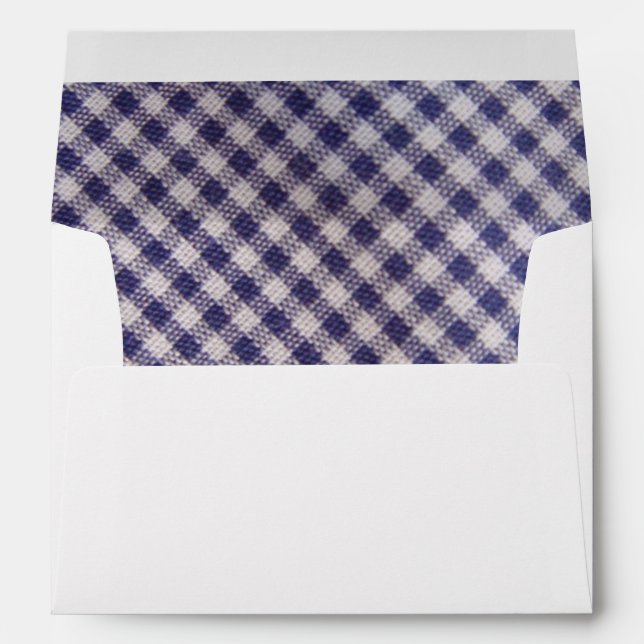 En vichy bleu enveloppe (Dos (Bas))