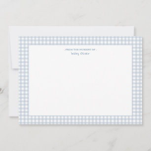 En vichy bleu Petite check Baby merci