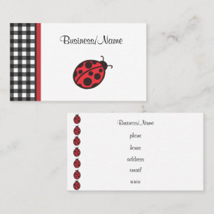 en vichy Carte de visite Ladybug