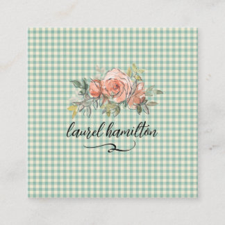 en vichy Carte de visite Pastel