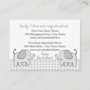en vichy Carte d'enregistrement des cadeaux Elepha