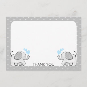 en vichy Elephant Baby Boy Twins Merci