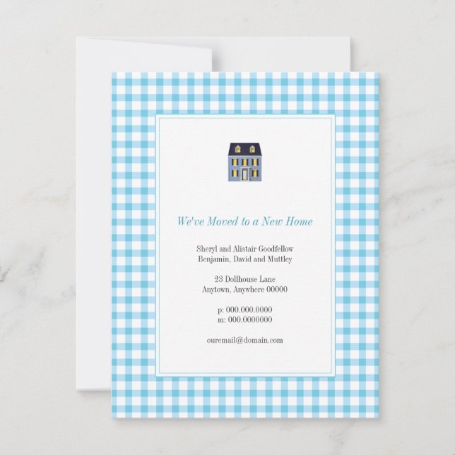 en vichy Home Moving Faire-part (Devant)