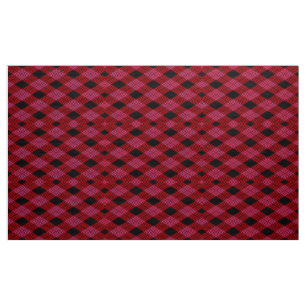 en vichy tissu Motif rouge et noir À damiers