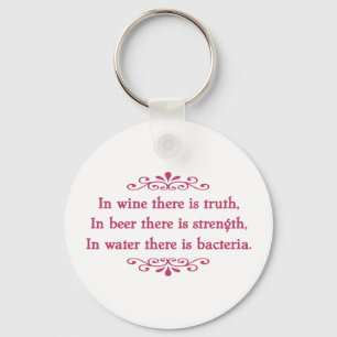 En Vino Veritas -cf Keychain