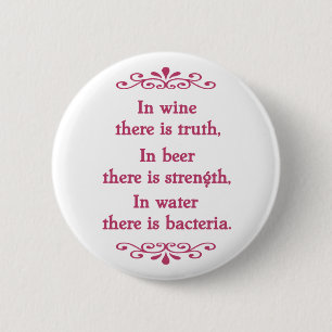 En Vino Veritas -cf-L 2 Inch Round Button