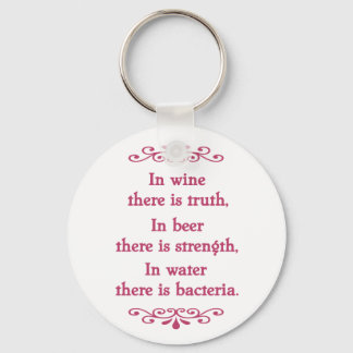 En Vino Veritas -cf-L Keychain