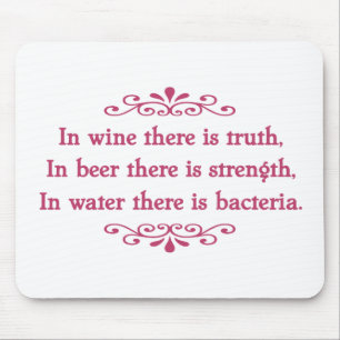 En Vino Veritas -cf Mouse Pad