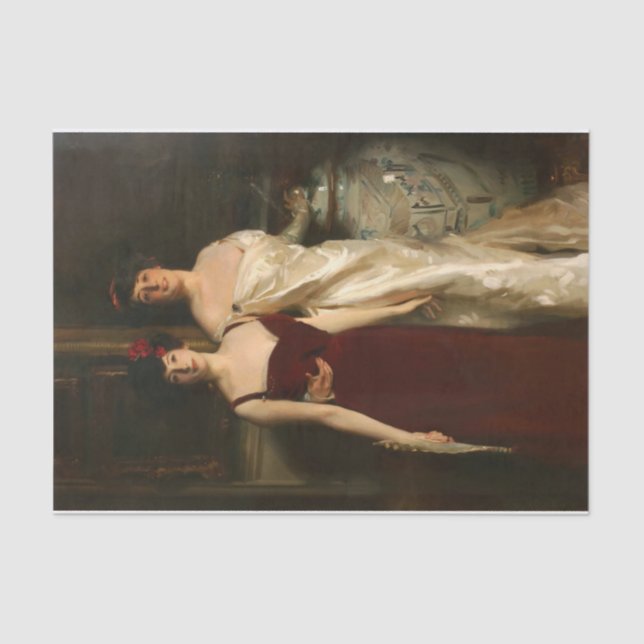 Ena and Betty Daughters by John Singer Sargent  Tissue Paper (Front)