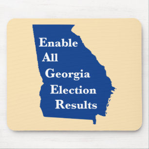Enable All Georgia Election Results Mouse Pad