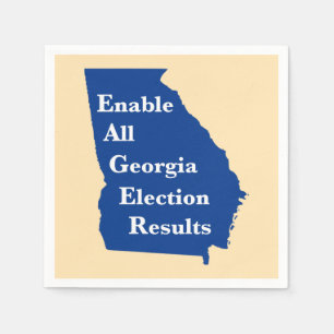Enable All Georgia Election Results Napkins
