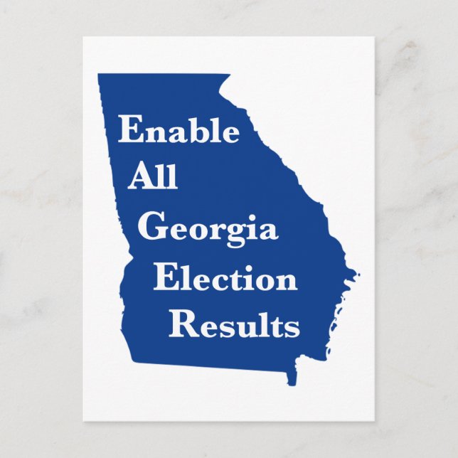 Enable All Georgia Election Results Postcard (Front)