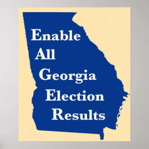 Enable All Georgia Election Results Poster