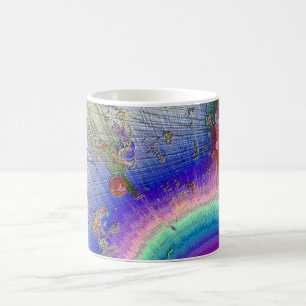 Enamel Sunburst Coffee Mug