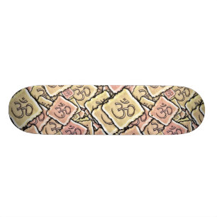 Enamel Tile Om (Aum) Skateboard