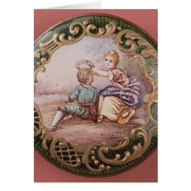 Enamelled and gilt button (Front)