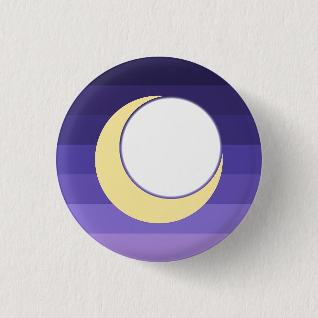 Enbian Pride Flag Badge 1 Inch Round Button (Front)