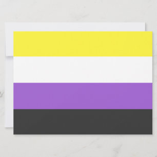 Enby (Non-binary Pride) Flag Card